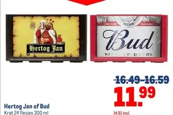 Makro Hertog Jan of Bud aanbieding