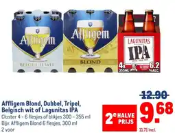 Makro Affligem Blond, Dubbel, Tripel, Belgisch wit of Lagunitas IPA aanbieding