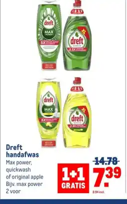 Makro Dreft handafwas aanbieding