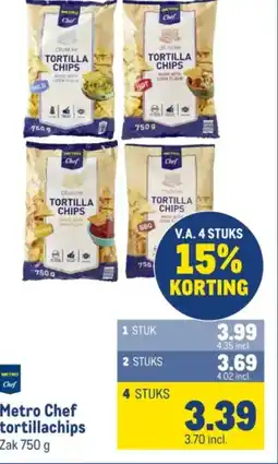 Makro Metro Chef tortillachips aanbieding