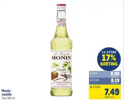 Makro Monin vanille aanbieding