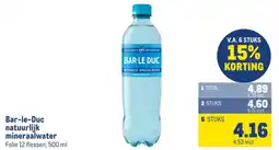 Makro Bar le Duc natuurlijk mineraalwater aanbieding