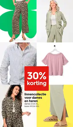 HEMA Linnencollectie voor dames en heren aanbieding