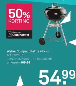 Karwei Weber Compact Kettle aanbieding