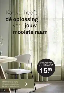 Karwei Gordijnstoffen per meter aanbieding