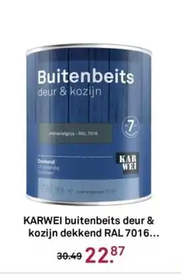 Karwei KARWEI buitenbeits deur & kozijn dekend RAL 7016 aanbieding