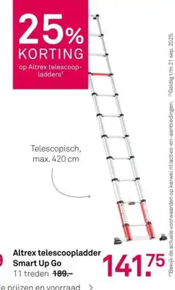 Karwei Altrex telescoopladder Smart Up Go aanbieding