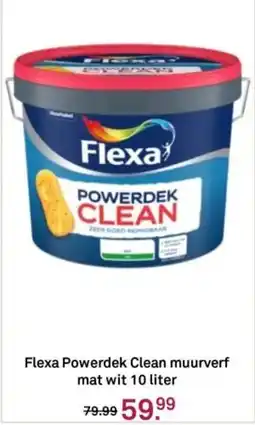 Karwei Flexa Powerdek Clean muurverf mat wit aanbieding