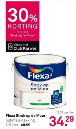 Karwei Flexa Strak op de Muur aanbieding