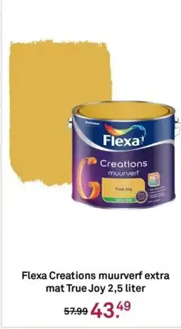 Karwei Flexa Creations muurverf extra mat True Joy 2,5 liter aanbieding