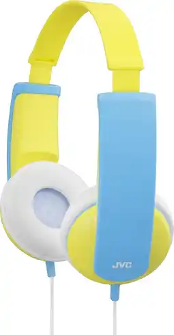 Bol.com JVC HA-KD5 - On-ear kinder koptelefoon - Geel/Blauw aanbieding