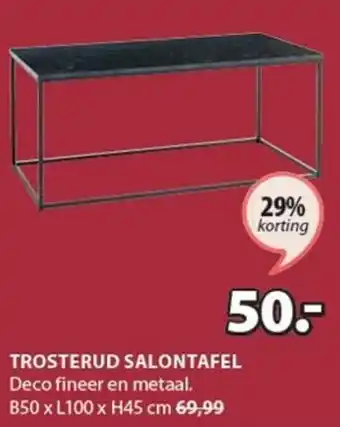 Jysk Salontafel Trosterud aanbieding