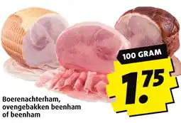 Boni Boerenachterham, oven of beenham gebakken beenham aanbieding