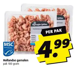 Boni Hollandse garnalen aanbieding