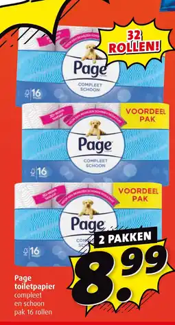 Boni Page toiletpapie2 PAKKEN aanbieding