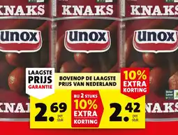 Boni Unox knaks aanbieding