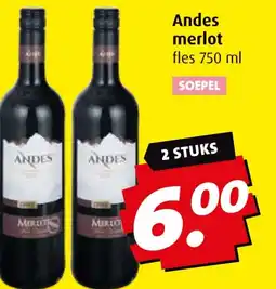 Boni Andes merlot aanbieding