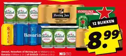 Boni Amstel, Heineken of Hertog Jan, Bavariaof Grolsch aanbieding