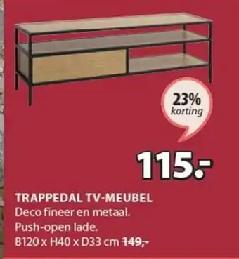 Jysk TV-meubel Trappedal aanbieding