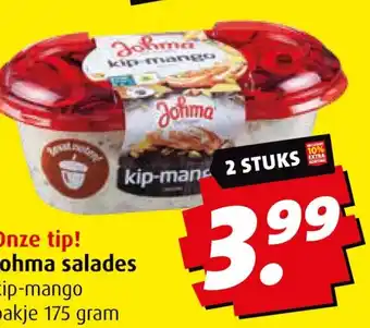 Boni Johma salades aanbieding