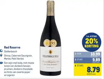 Makro Red Reserve aanbieding