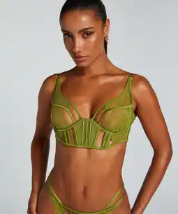 Hunkemoller Hunkemöller Niet-voorgevormde longline beugel bh Billie Groen aanbieding