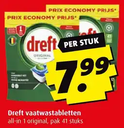 Boni Dreft vaatwastabletten aanbieding