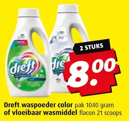 Boni Dreft waspoeder color of vloeibaar wasmiddel aanbieding