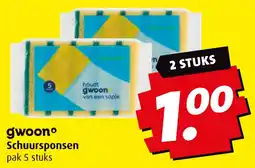 Boni G'woon Schuursponsen aanbieding