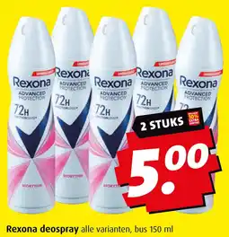 Boni Rexona deospray aanbieding