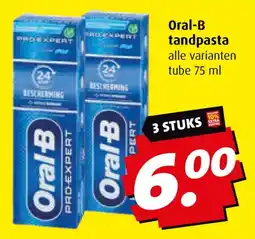 Boni Oral B tandpasta aanbieding