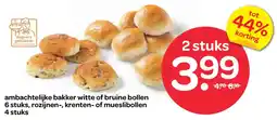 Spar Ambachtelijke bakker witte of bruine bollen, rozijnen, krenten of mueslibollen aanbieding