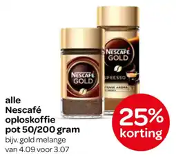 Spar Nescafé oploskoffie aanbieding