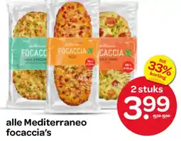 Spar Mediterraneo focaccia's aanbieding