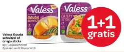 Spar Valess Gouda schnitzel of crispy sticks aanbieding