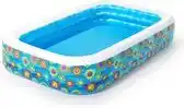 Bol.com Bestway Kinderbad Flora Jumbopool 305 x 183 x 56 cm Bloemen aanbieding