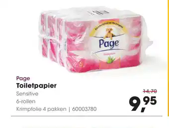 HANOS Page Toiletpapier 4 pakken  6-rollen aanbieding