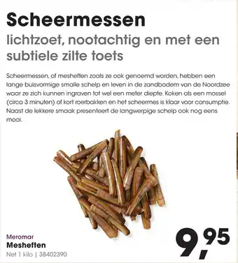 HANOS Meromar Mesheften aanbieding