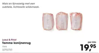 HANOS Loeul & Piriot Tamme konijnenrug aanbieding