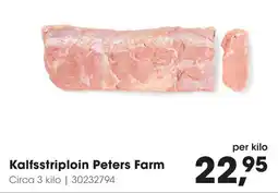 HANOS Kalfsstriploin Peters Farm aanbieding