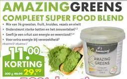 Gezond & Wel AMAZINGGREENS COMPLEET SUPER FOOD BLEND aanbieding