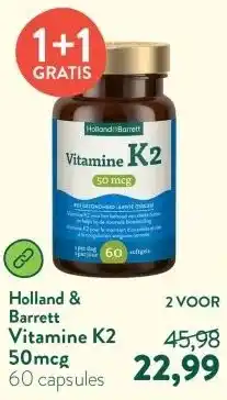 Holland & Barrett Vitamine K2 50mcg aanbieding