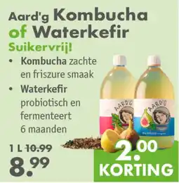 Gezond & Wel Aard'g Kombucha of Waterkefir aanbieding