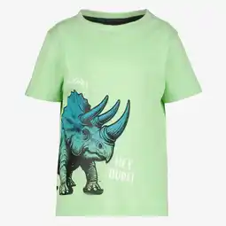 Scapino Unsigned jongens T-shirt met Triceratops groen aanbieding