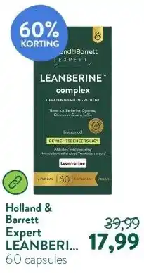 Holland & Barrett Expert LEANBERINE™ Complex Gewichtsbeheersing* Liposomaal aanbieding