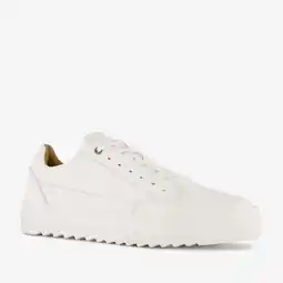 Scapino Van Beers leren heren sneakers wit aanbieding