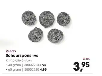 HANOS Vileda Schuurspons rvs aanbieding