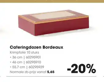 HANOS Cateringdozen Bordeaux aanbieding