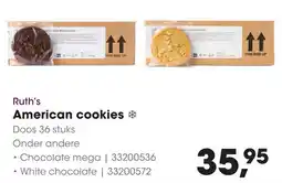 HANOS Ruth's American cookies aanbieding