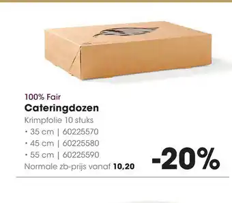 HANOS 100% Fair Cateringdozen 10 stuks aanbieding